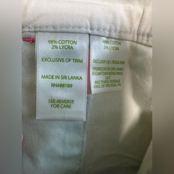 LILLY PULITZER Women's 6 Blue Seashell Buttercup Scallop Shorts 5" Beach Preppy - Picture 7 of 7